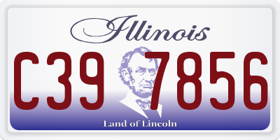 IL license plate C397856