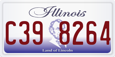 IL license plate C398264