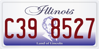 IL license plate C398527