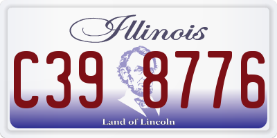 IL license plate C398776