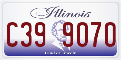 IL license plate C399070