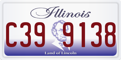 IL license plate C399138