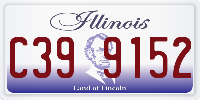 IL license plate C399152