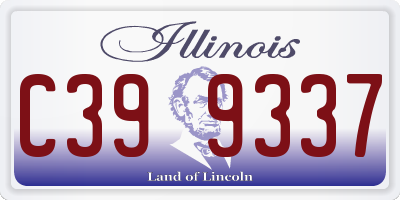 IL license plate C399337