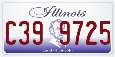 IL license plate C399725