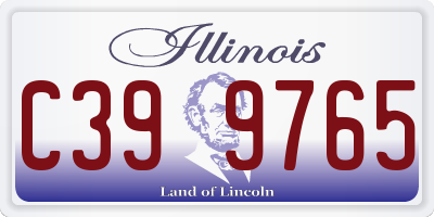 IL license plate C399765