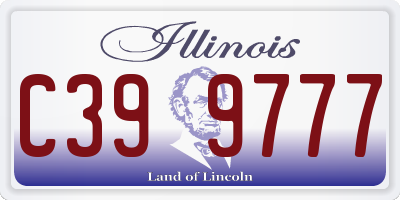 IL license plate C399777