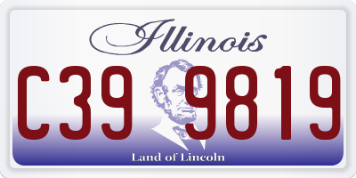 IL license plate C399819