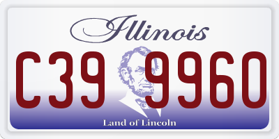 IL license plate C399960