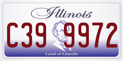 IL license plate C399972