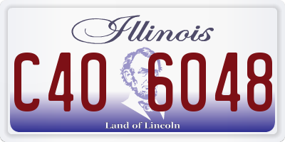 IL license plate C406048