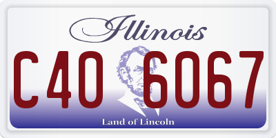 IL license plate C406067