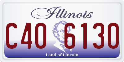 IL license plate C406130