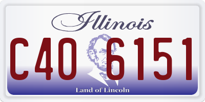 IL license plate C406151