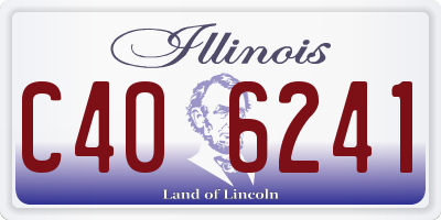 IL license plate C406241