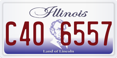 IL license plate C406557