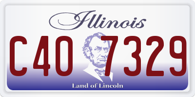 IL license plate C407329