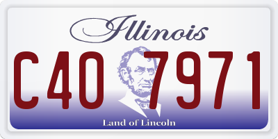 IL license plate C407971