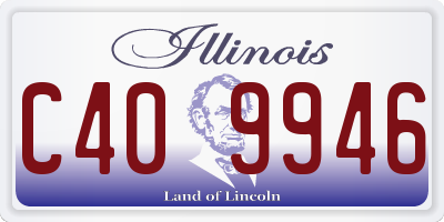 IL license plate C409946