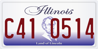 IL license plate C410514