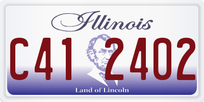 IL license plate C412402