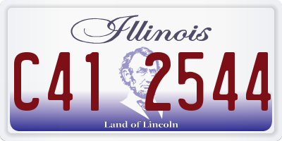 IL license plate C412544