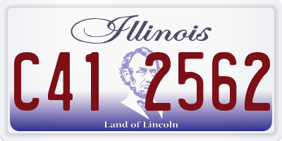 IL license plate C412562
