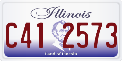IL license plate C412573