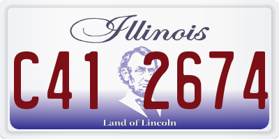 IL license plate C412674