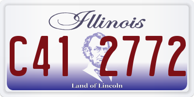 IL license plate C412772