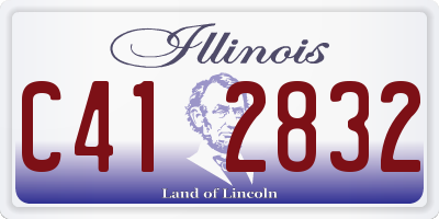 IL license plate C412832