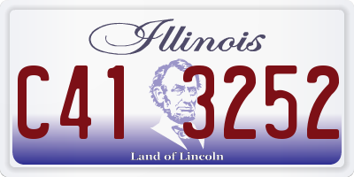 IL license plate C413252