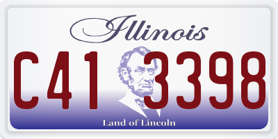 IL license plate C413398