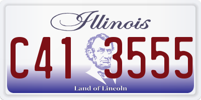 IL license plate C413555