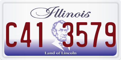 IL license plate C413579