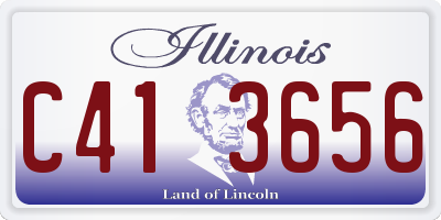 IL license plate C413656
