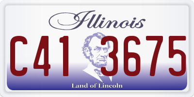 IL license plate C413675