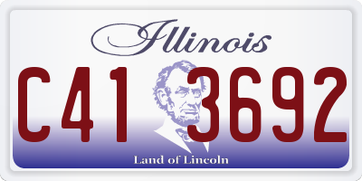 IL license plate C413692