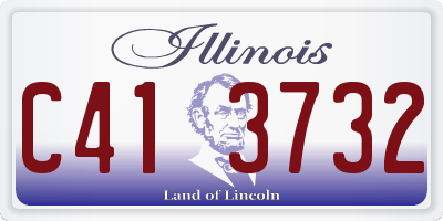 IL license plate C413732