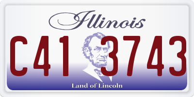 IL license plate C413743