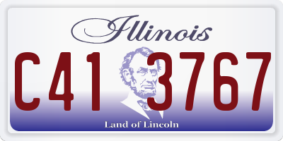 IL license plate C413767