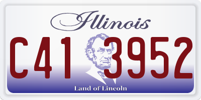 IL license plate C413952