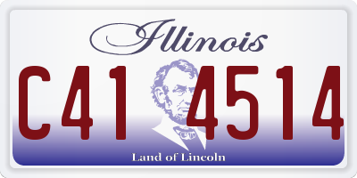 IL license plate C414514