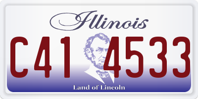 IL license plate C414533