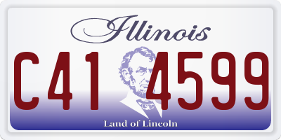 IL license plate C414599