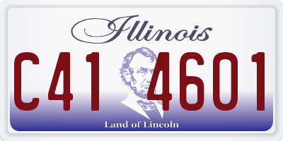 IL license plate C414601