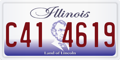 IL license plate C414619