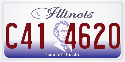 IL license plate C414620