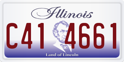 IL license plate C414661