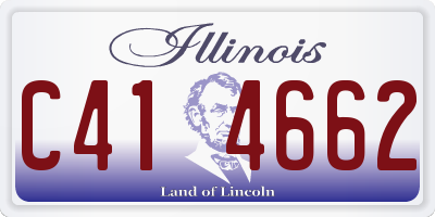 IL license plate C414662